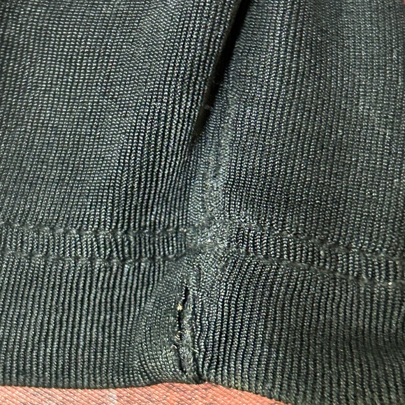 Damaged Chico's Travelers Cardigan Jacket Size 3 Black XL Open Front Ruffle Trim - Picture 5 of 5